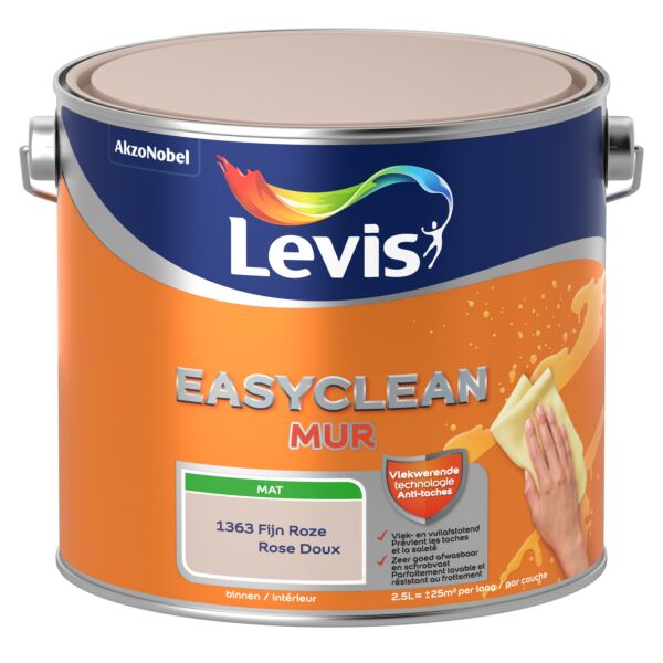 LV EASYCLEAN MUR MAT FIJN ROZE 2.5L