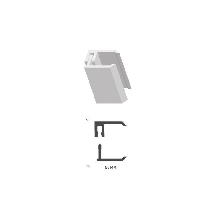 DUMACLIN RANDPROFIEL KLIK GELAKT ANTRACIET 2,5 M 2,5M