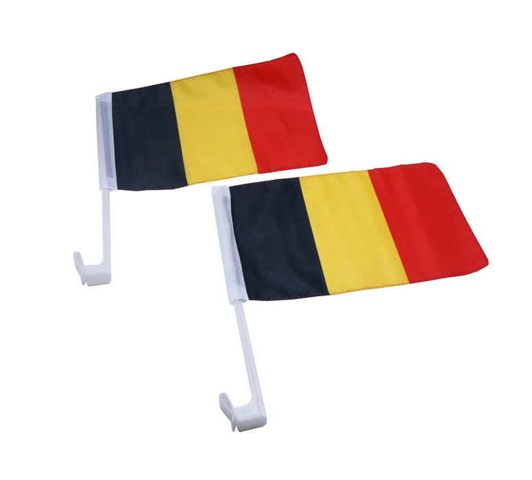 DRAPEAU BELGIQUE VOITURE 20X30CM *