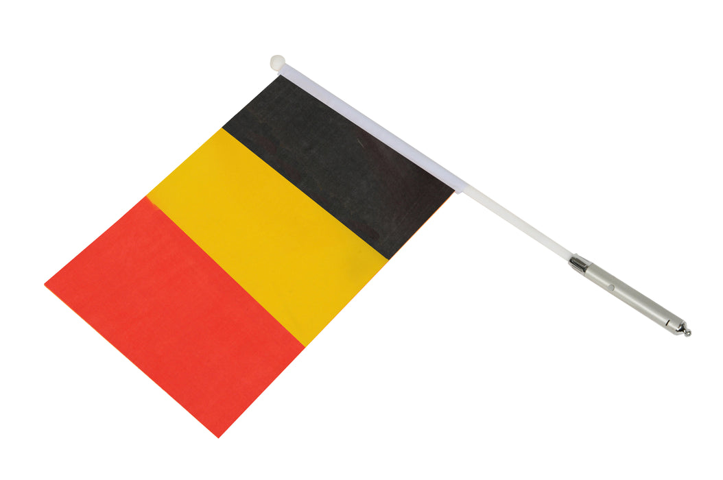 DRAPEAU BELGIQUE 20X30 ET 3LED