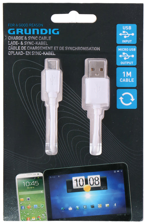 CABLE CHARGE MICRO USB 1MTR