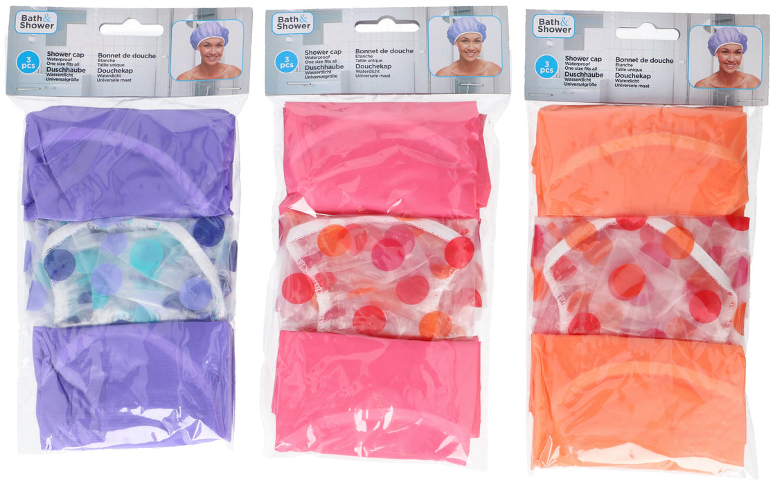 HOTTE DE DOUCHE 3PCS 28CM PEVA BAIN&amp;DOUCHE 3ASS 10G PB/HC