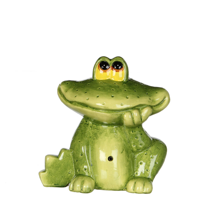 GRENOUILLE B/O 18X12X18 VERT AVEC SON