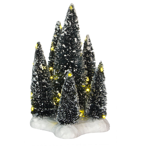 TREES ON BASE WITH WHITE LIGHT B/O L12XW12WH19CM