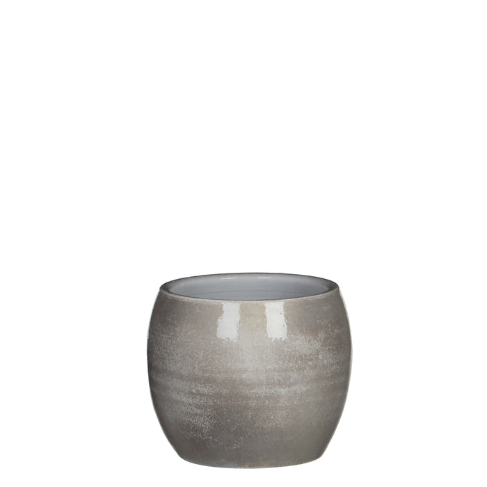 POT LESTER ROND GRIS 14X16