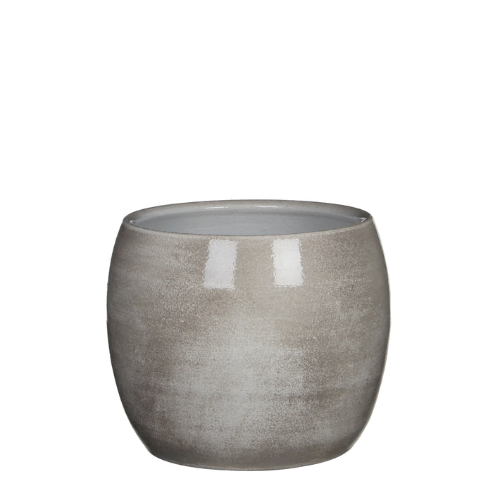 LESTER POT ROND GRIJS 18X20