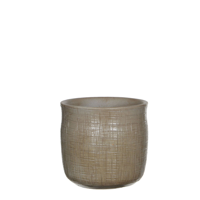 DESTINY POT ROND BEIGE 15X16