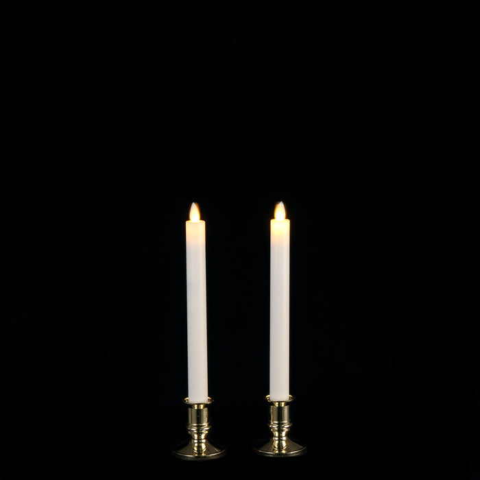 Bougie LED blanc chaud à piles 2 pièces - h25xd2cm