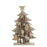 Ornament kerstfiguur grijs - l8xb11xcm (per stuk)