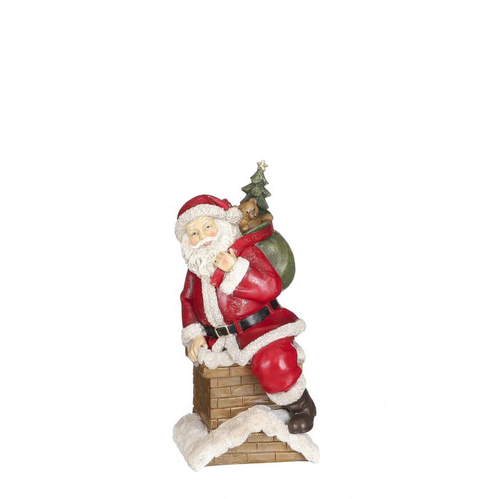 Père Noël rouge - l11,5xw10xh21cm