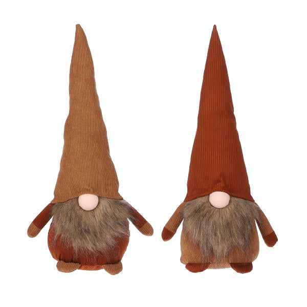 Gnome marron ocre 2 assortis - l21xl15xh50cm