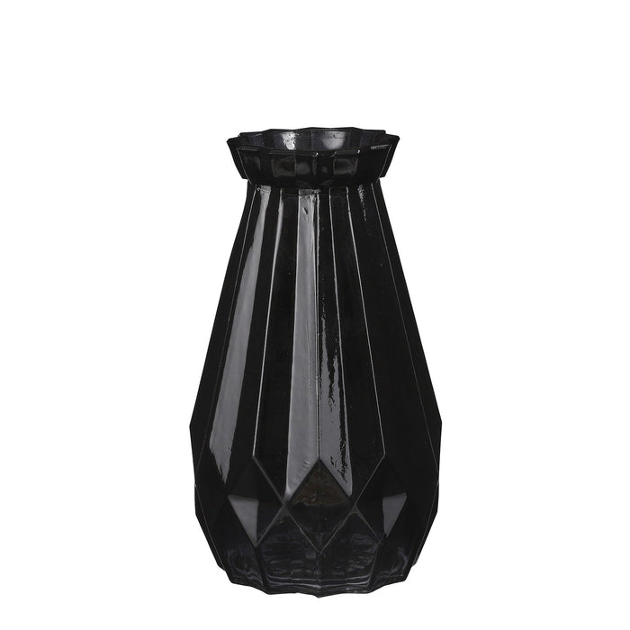 VASE ZENA NOIR - H24XP14CM