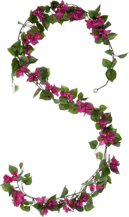 GUIRLANDE DE BOUGAINVILLES D. ROSE - L180XW18XH10CM