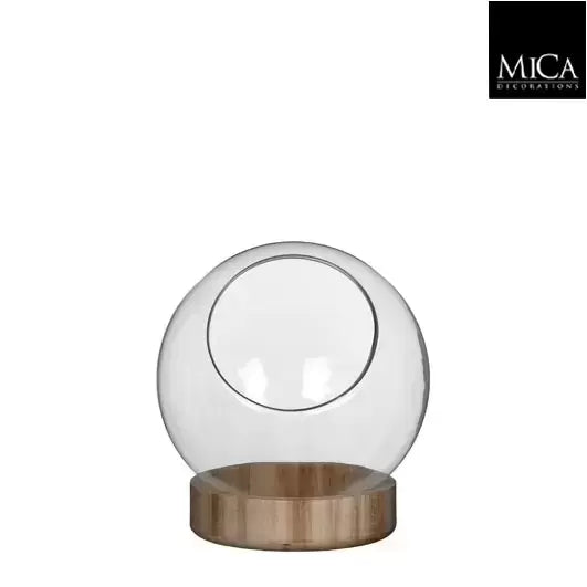 MICA DECORATIONS BOULE EN VERRE MANHATTAN H17XØ14CM TRANSPARENT