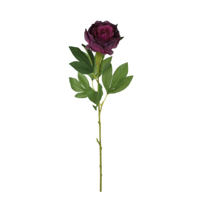 MICA DECORATIONS FLEUR ARTIFICIELLE PIVOINE - H76 CM - VIOLET