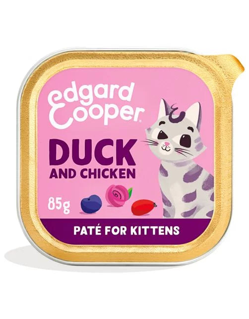 FREE-RUN DUCK AND CHICKEN PATE FOR KITTENS 85G