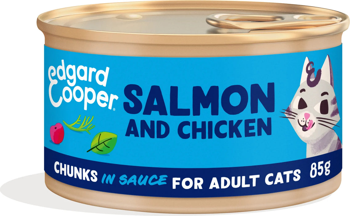 85G MSC SALMON AND FREE-RUN CHICKEN CHUNKS IN SAUCE FOR ADULT CAT