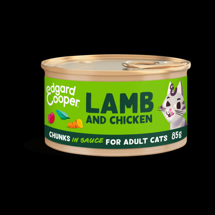 85G LAMB AND FREE-RUN CHICKEN CHUNKS IN SAUCE FOR ADULT CATS 85G