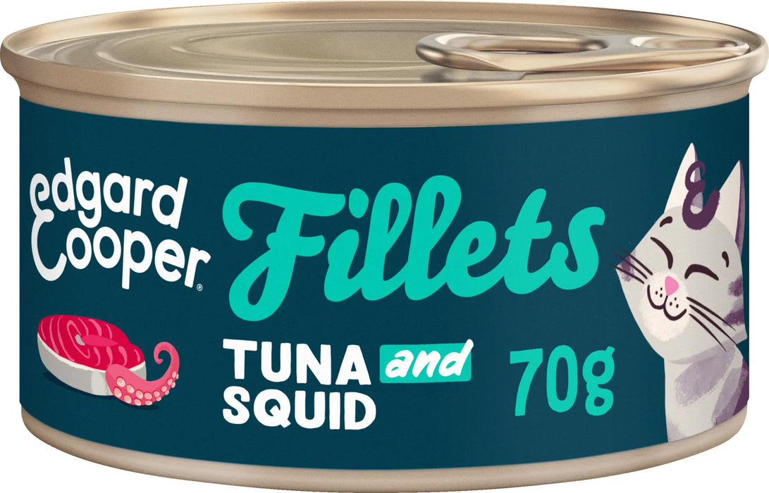 FRESH WILD-CAUGHT TUNA AND SQUID 70G