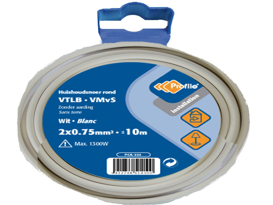 VTLB 2X0.75 WIT 10M