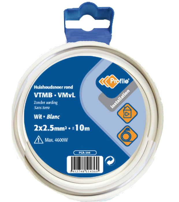 VTMB 2X2.5 WIT 10M