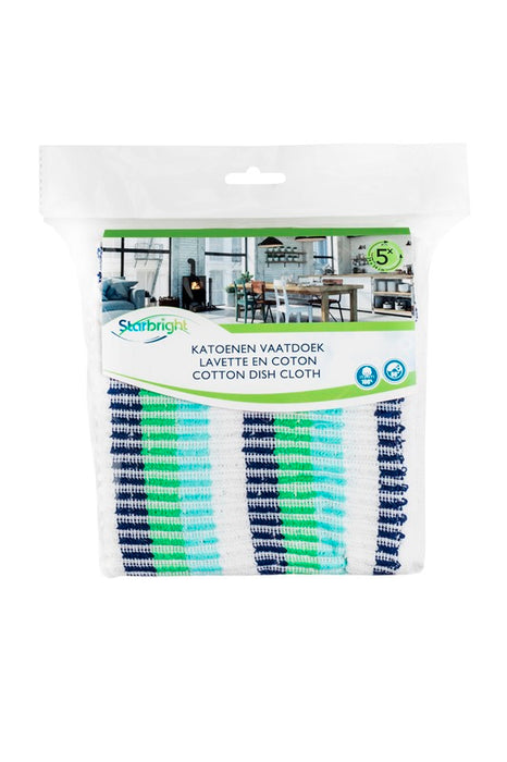 Torchons en coton 5pcs 34x34cm 345gr/m² Starbright