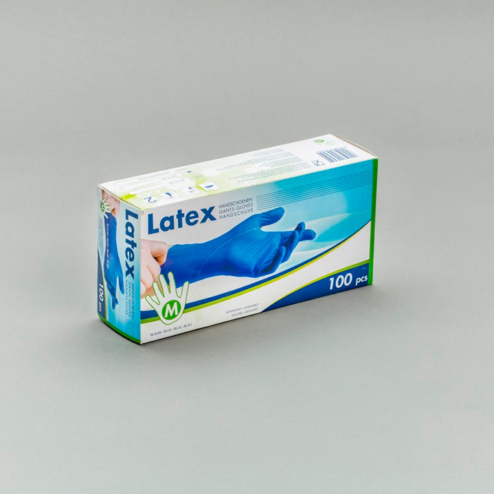 GANTS LATEX BLEU L 100PCS