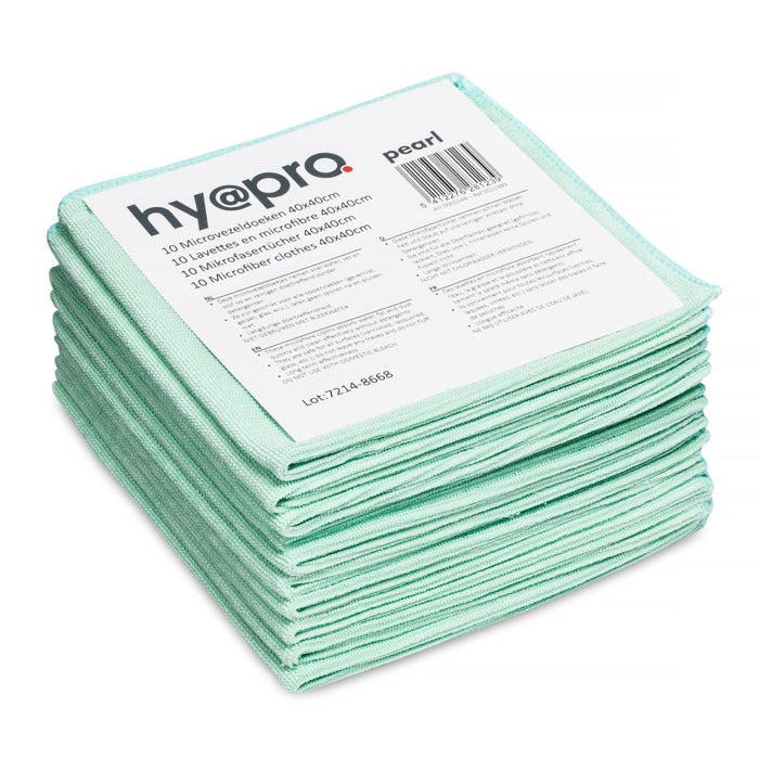 10pcs microfibre Perle 40x40cm 350g/m² vert Hy@pro