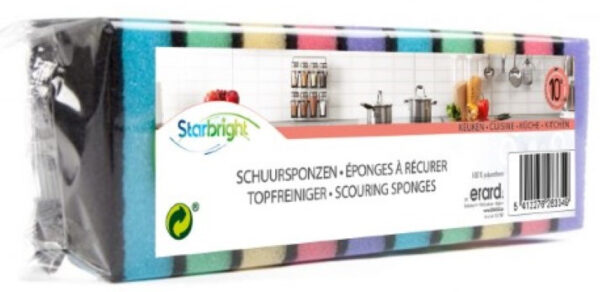 SPONS 9X6X2, 4CM 10ST STARBRIGHT