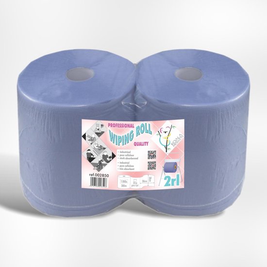 Rouleau de nettoyage Koala 2lg Bleu 2x1000v