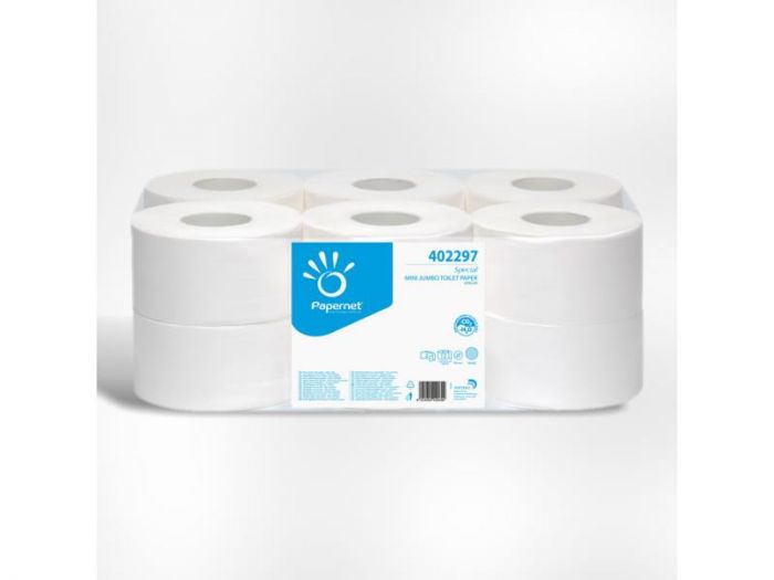 Mini Jumbo Toiletpapier 2lg  100&#37; Cell.12rl