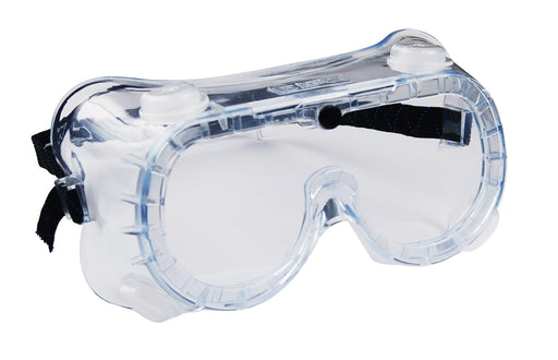 Veiligheidsbril met koord en anti-stof ventilatie. Norm EN166.