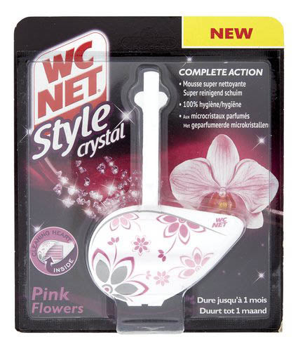 Wc Net pink flowers