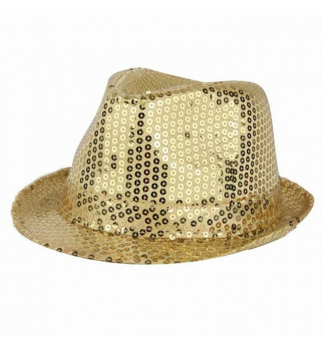 HOED FUNK SEQUIN GOUD