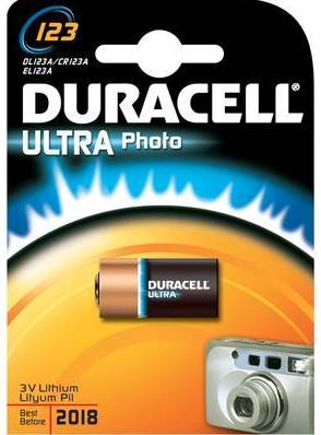 DURACELL 123/123AU1 3V FOTOBATT.