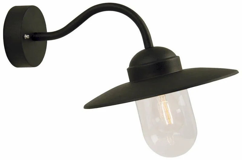 LUXEMBOURG  IP54 - WANDLAMP - ZWART - E27