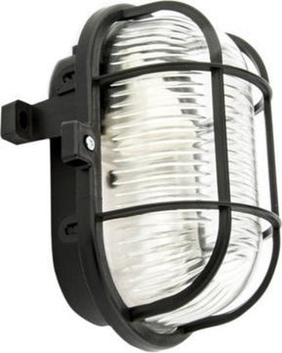 SKOT  IP44 - WANDLAMP - ZWART - E27