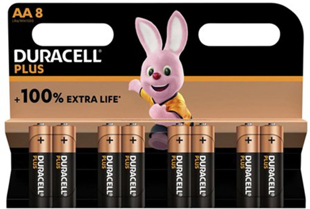 DURACELL AA 100% 8 PIÈCES