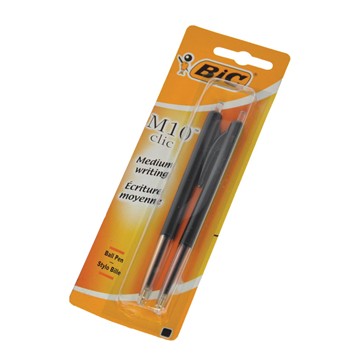 BIC M10 MEDIUM ZWART 2 STUKS