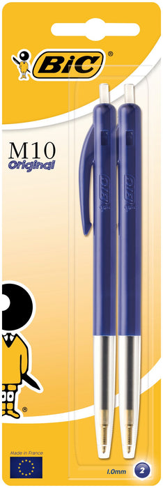 BIC M10 MEDIUM BLAUW 2 STUKS