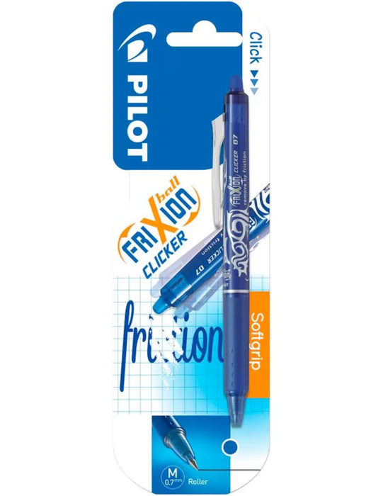 PILOT FRIXION BALL CLICKER MEDIUM BLAUW