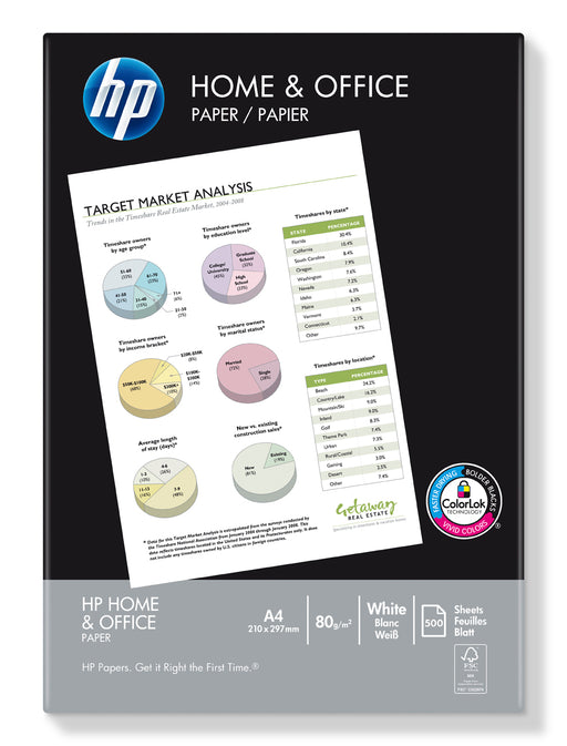HP HOME &#38; OFFICE PAPER A4 500 VEL 80G   CHP150