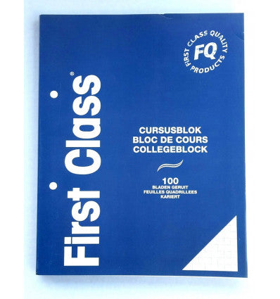 BLOC DE COURS A5 100 FEUILLES CARRIÉ 70G