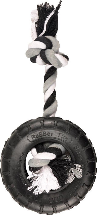 HS RUBBER GLADIATOR BAND+TOUW ZWART 15 CM