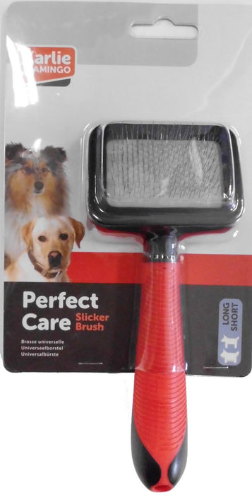 BROSSE SLICKER DOUCE AVEC MANCHE S