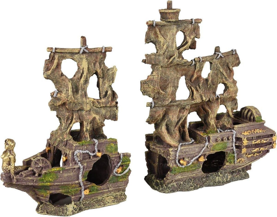 AD HERALD SCHEEPSWRAK 45X13X34CM