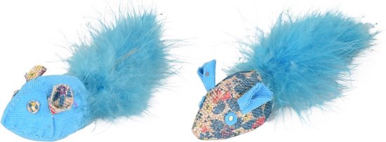 PS MARLY SOURIS BLEU 4X15X3.5CM