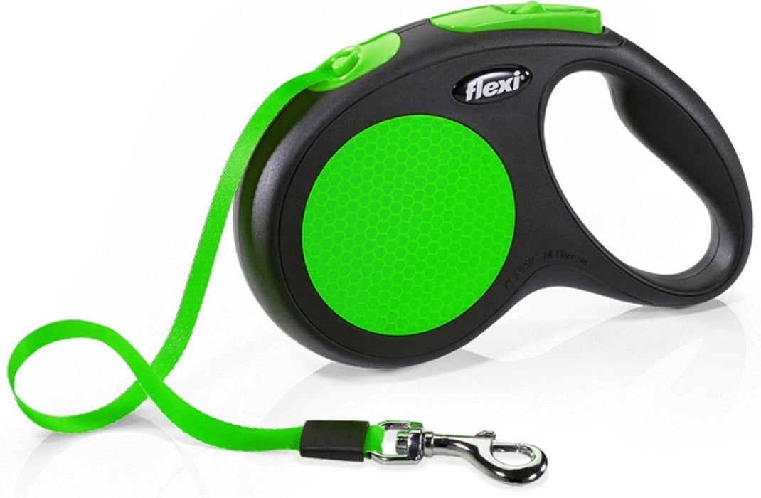 FLEXI NEW NEON BAND ZWART/GROEN