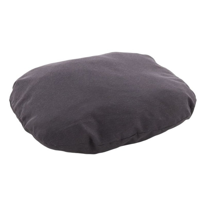 COUSSIN PANAMA OVALE+ZIPER GRIS FONCÉ 70X56X8CM