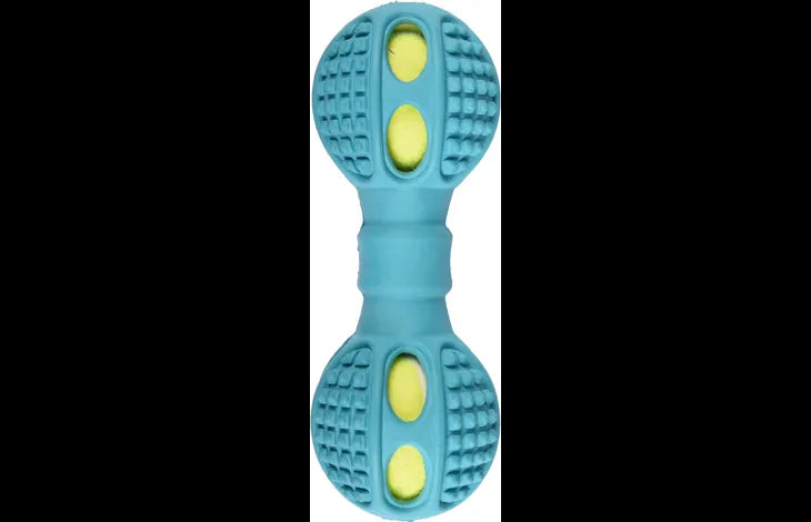 HS RUBBER DRURY DUMBEL TENNIS BLAUW 16CM